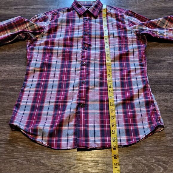 Banana Republic Classic Fit Flannel Long Sleeve Button Up Mens Medium 15-15 1/2 - Picture 6 of 6